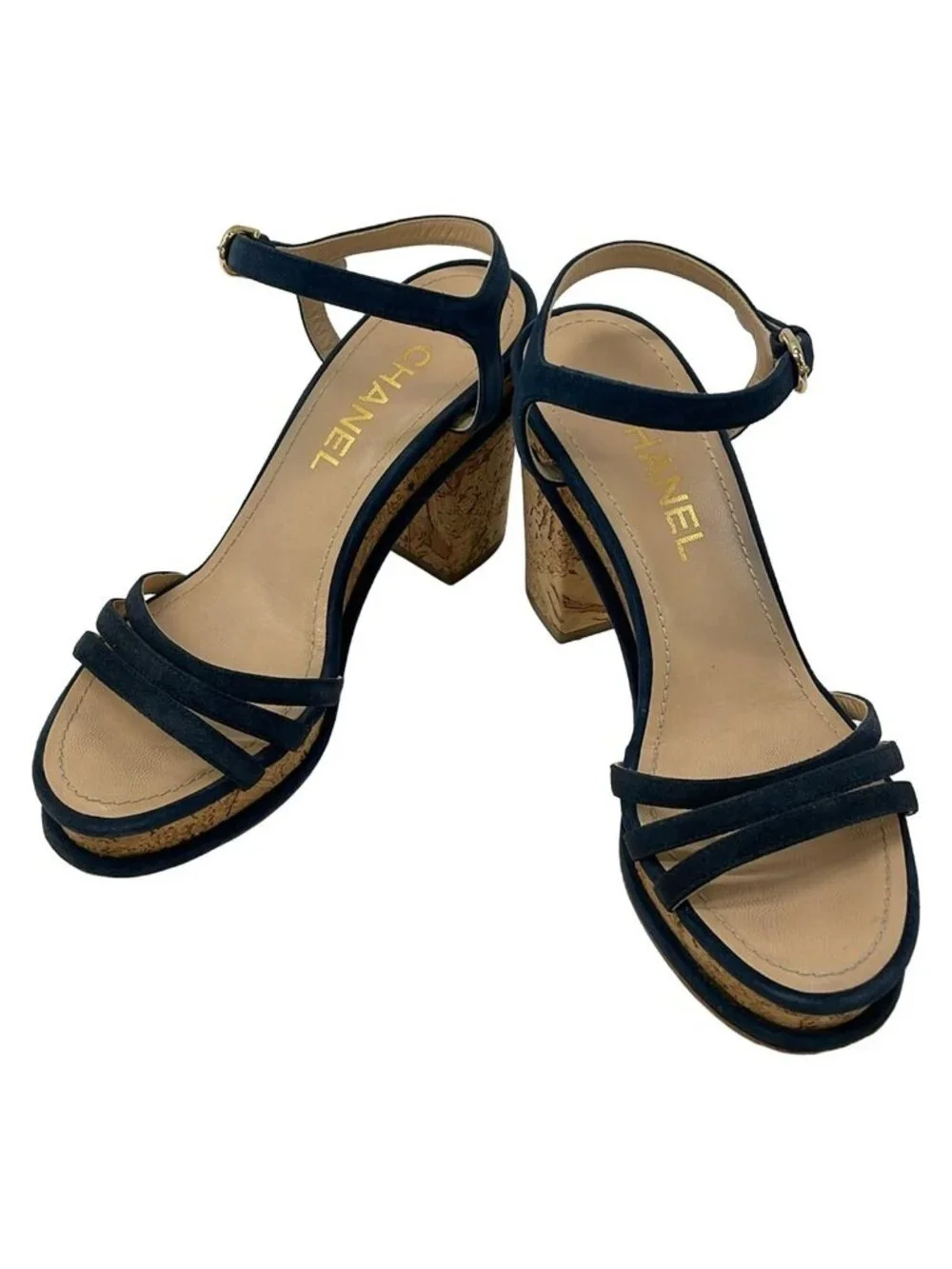 Chanel Sandals Navy